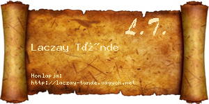 Laczay Tünde névjegykártya