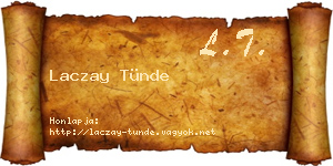 Laczay Tünde névjegykártya